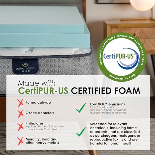 Queen 3 Inch Cooling Memory Foam Mattress Topper O667