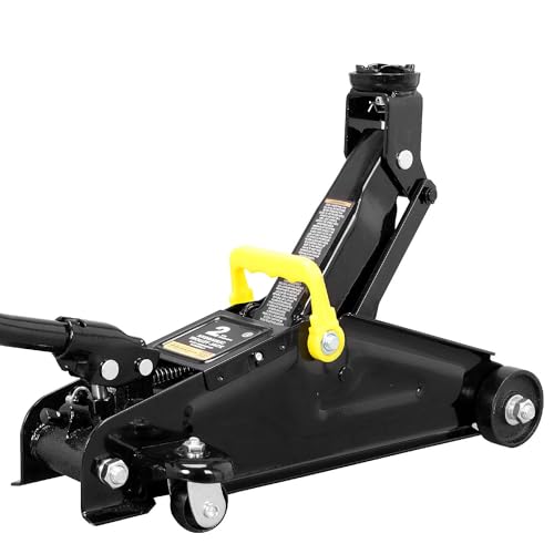 2 Ton Hydraulic Floor Jack Combo with 2 Jack Stands, Black O768145