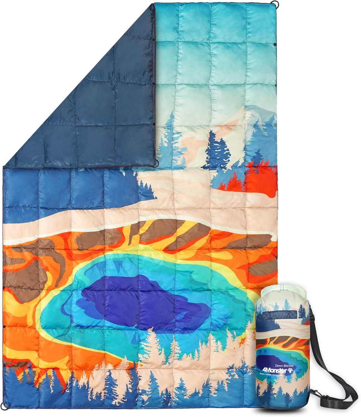 650 Fill Compact Waterproof Down Camping Blanket U190084