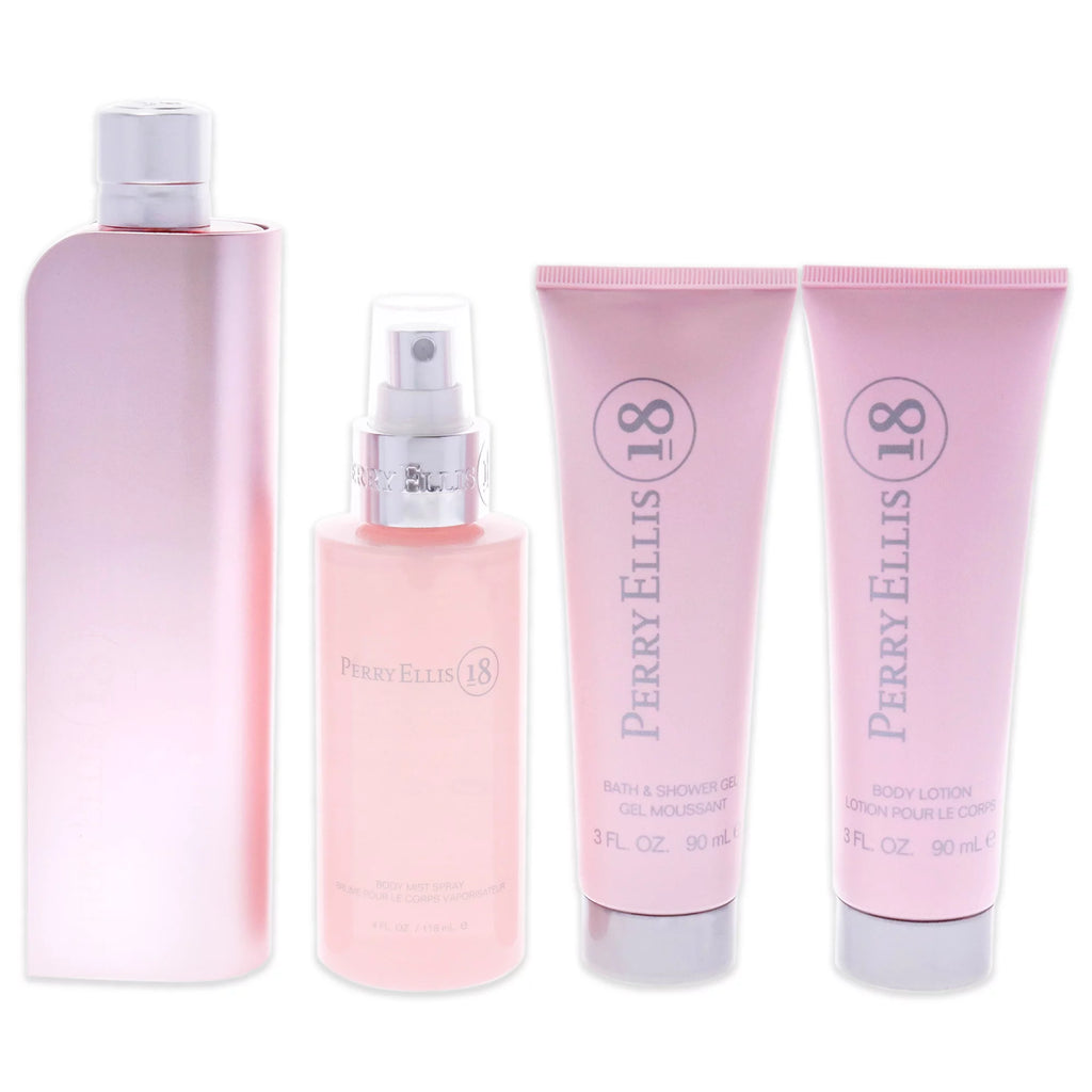 4 Pc Gift Set 3.4oz EDP Spray, 3oz Body Lotion, 4oz Body Mist, 3oz Bath and Shower Gel U522