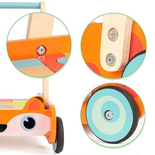 Wooden Baby Learning Walker Push Toy 35 Pcs X8157