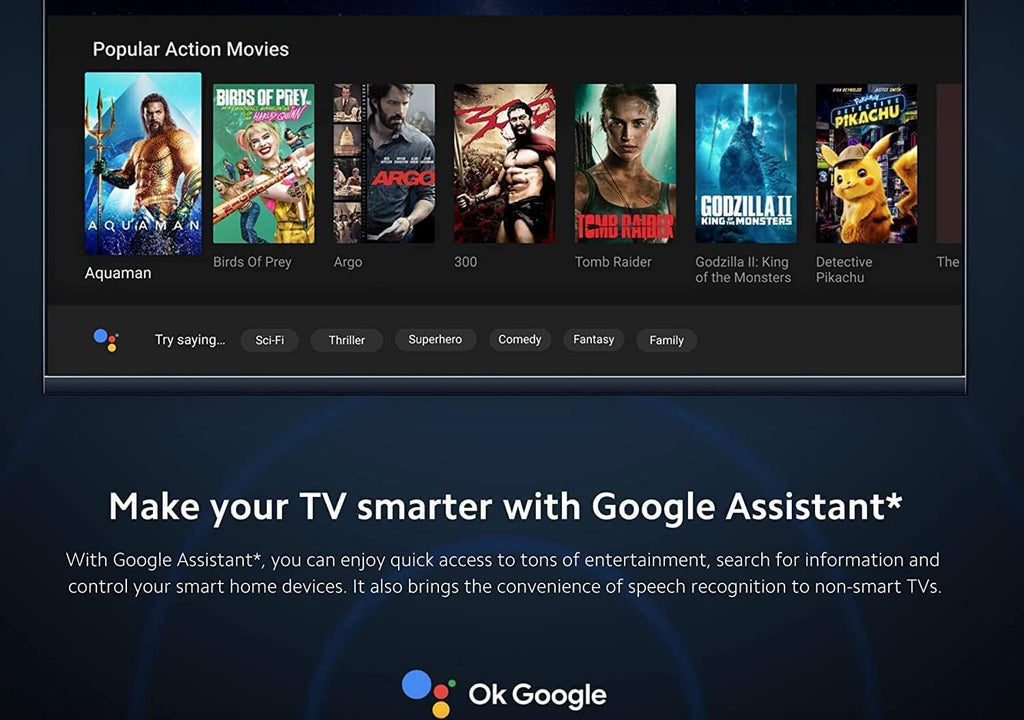 4K Ultra HD Streaming Device with Android TV 11 and Google Assistant Voice Remote T25246