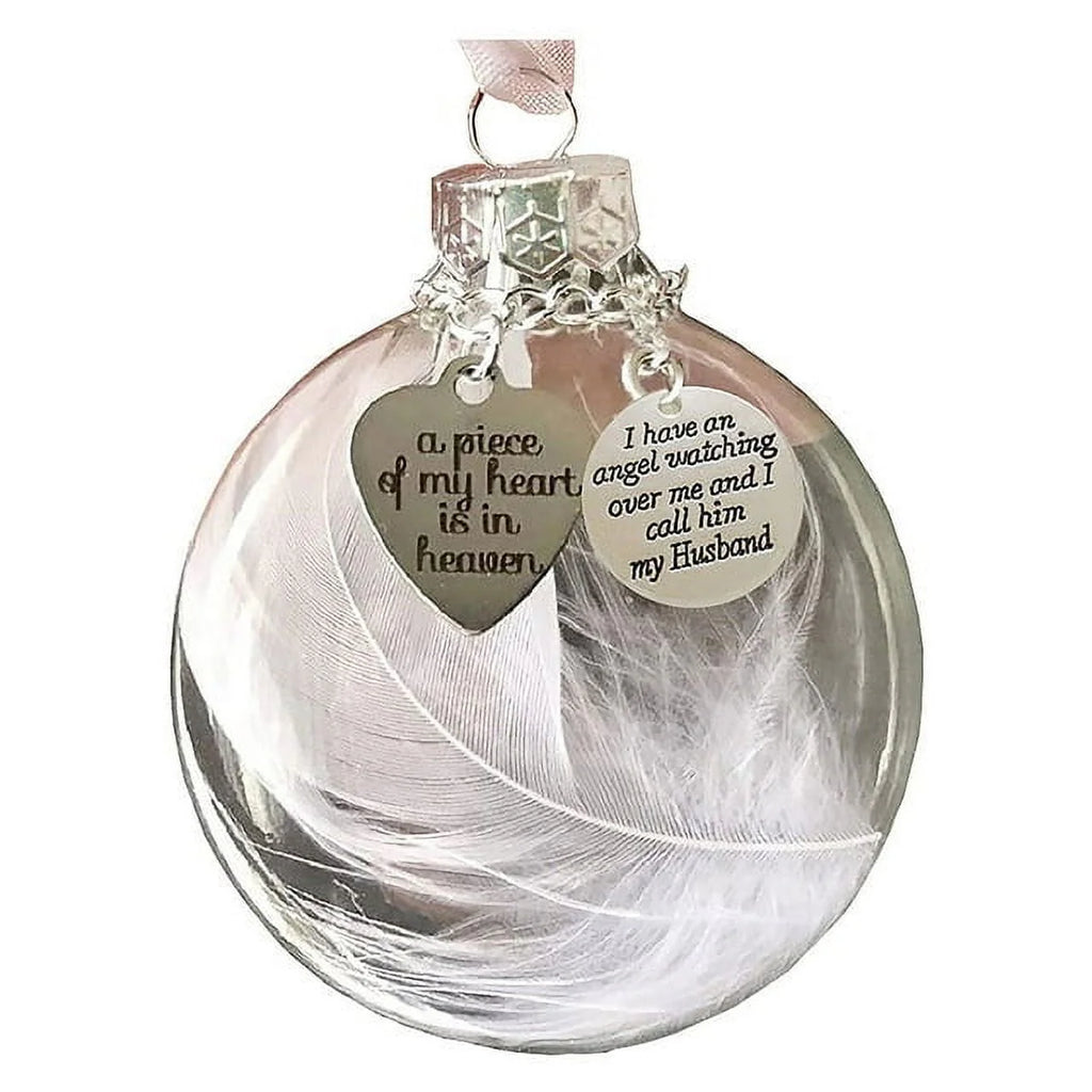 Christmas Ornament Ball Memorial Ribbon Tree Decorations J3149