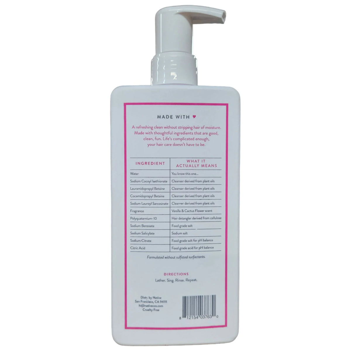 Vanilla & Cactus Flower 2in1 Shampoo Conditioner - 16.5 fl oz I7988