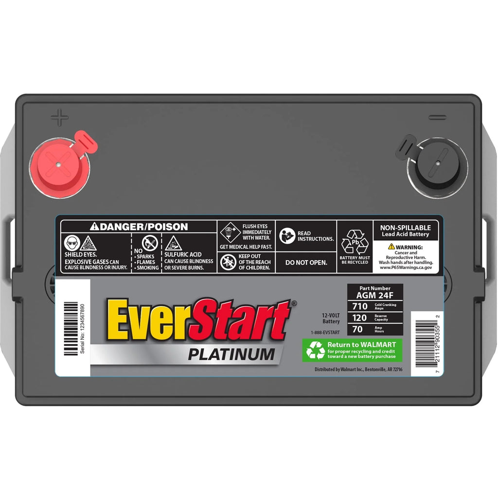 AGM Automotive Battery Group Size 24F 12 Volt 750 CCA J41550