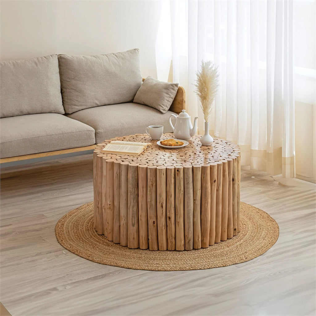 Contemporary Jungle Wood Coffee Table D97092
