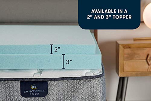 Queen 3 Inch Cooling Memory Foam Mattress Topper O667