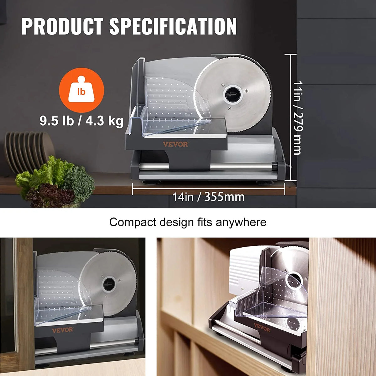 10 inch Electric Meat Slicer W96916