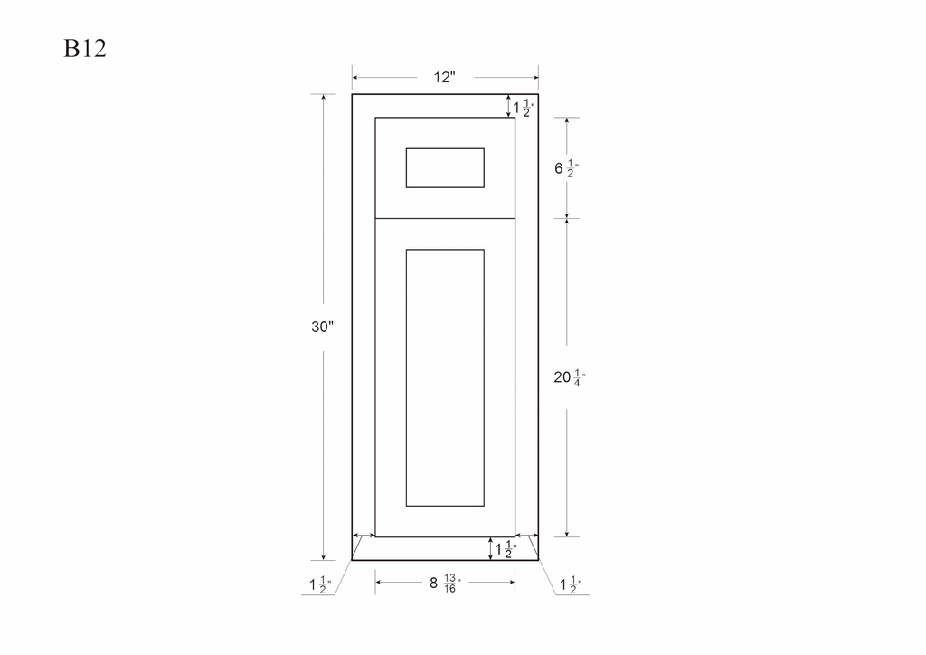21 inch Wide Base Cabinet Snow White Inset Shaker Single Door Single Drawer Unassembled X5496