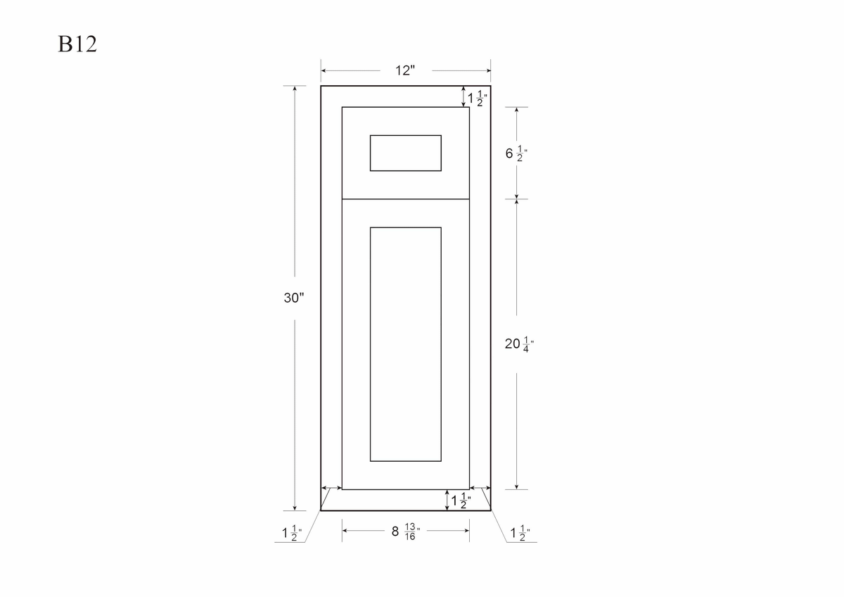 21 inch Wide Base Cabinet Snow White Inset Shaker Single Door Single Drawer Unassembled X5496