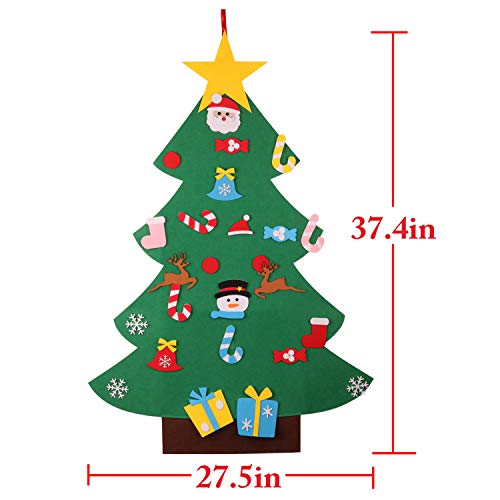 Felt Christmas Tree 26Pcs 3.2ft Wall Hanging V96171