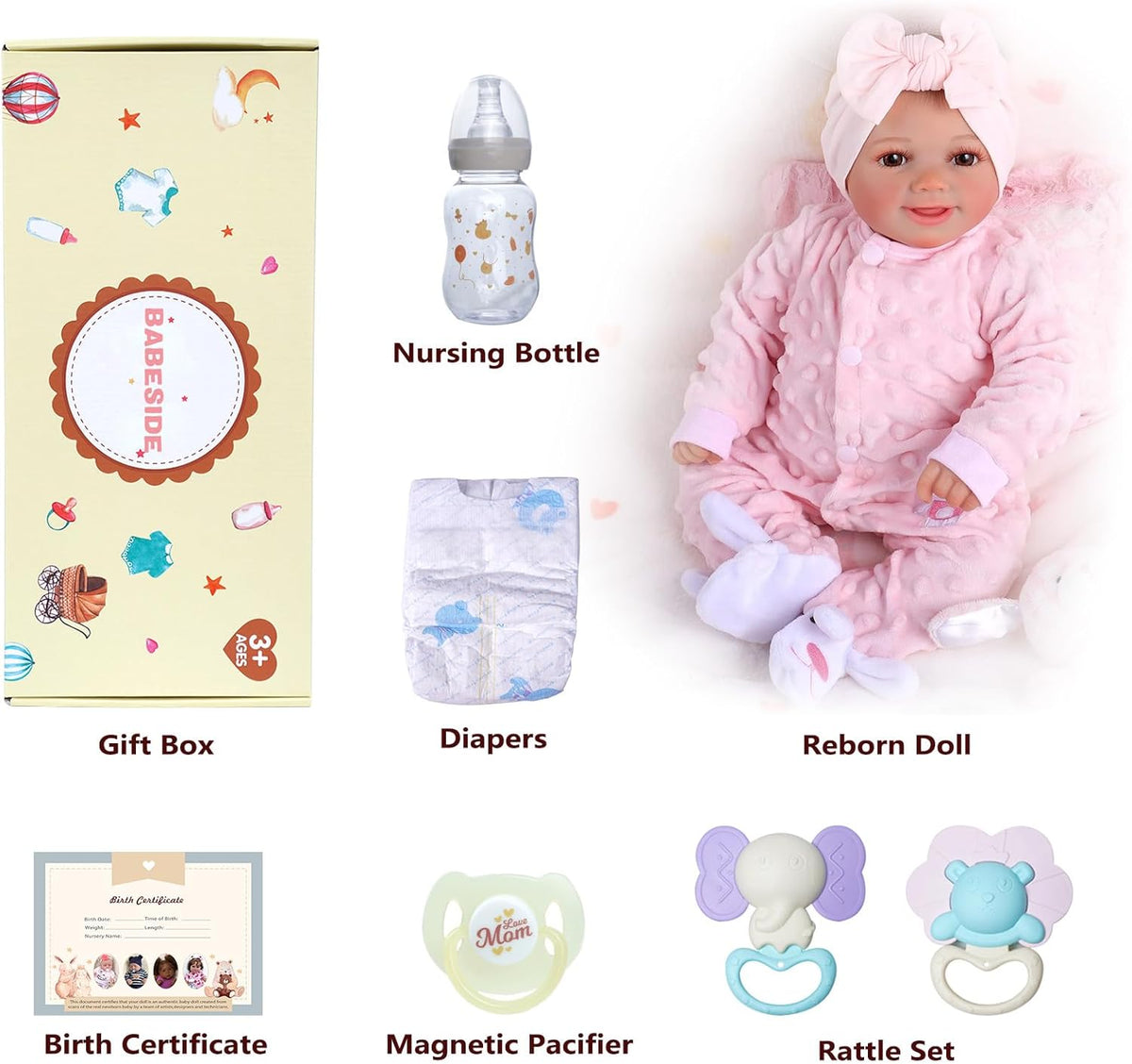17-Inch Full Body Vinyl Realistic Baby Doll P502505