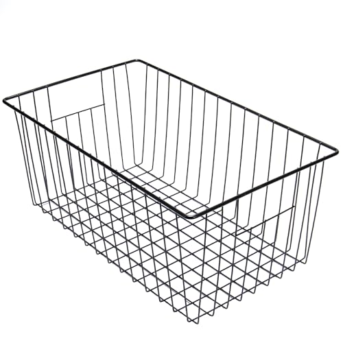 16 Inch Wire Storage Organizer Baskets with Built-in Handles R586