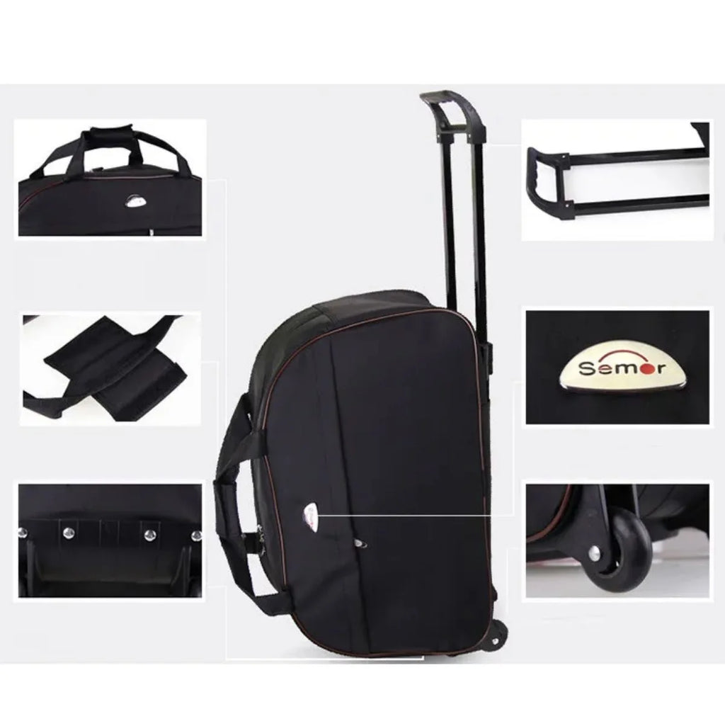 Rolling Duffle Bag with Wheels, 24" Carry On Luggage I67089
