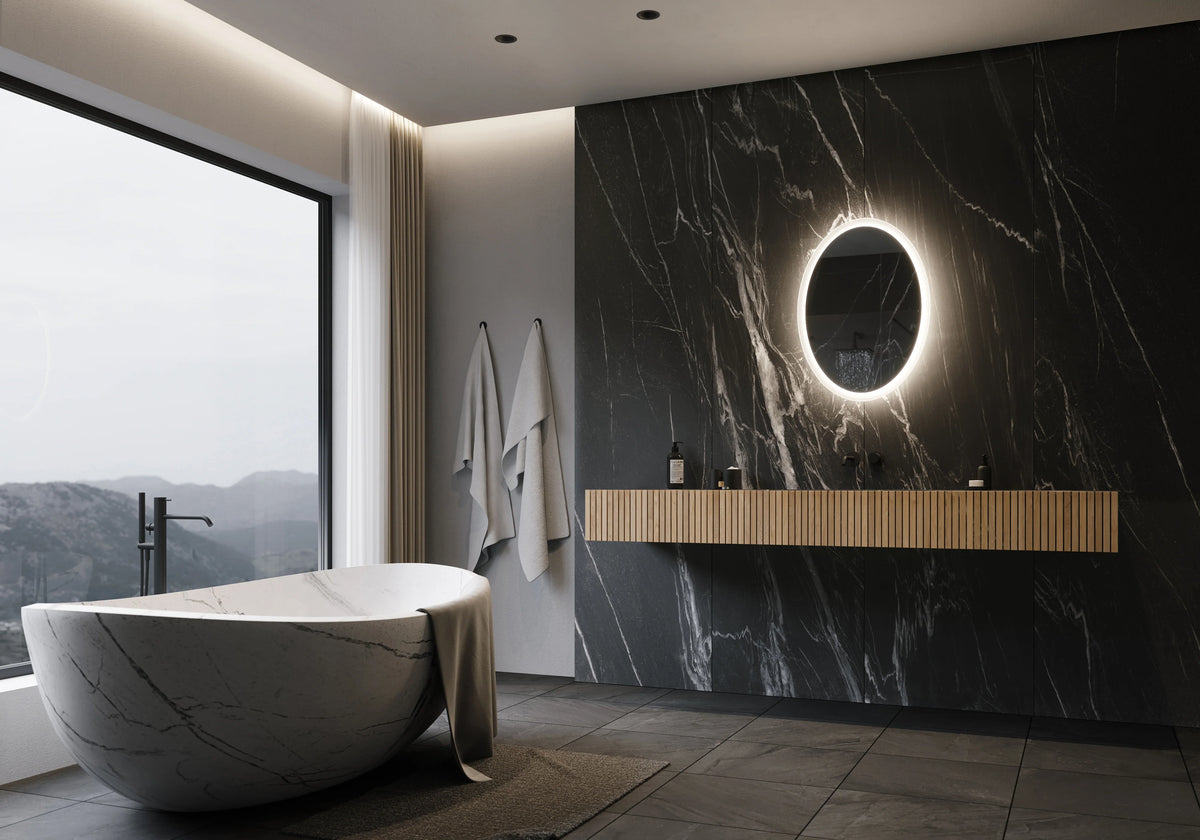 20 x 28 Oval Backlit Mirror Q498456