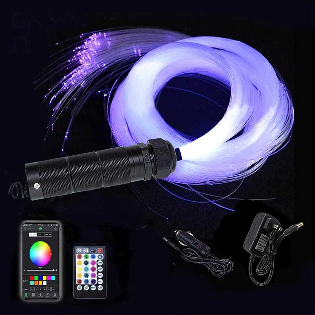 450pcs 0.03in 9.8ft RGBW LED Fiber Optic Star Ceiling Light Kit T96890