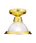 1-Light Polished Brass Flush Mount M552