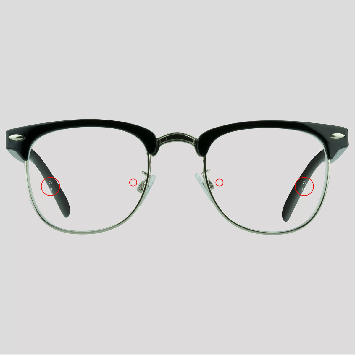 Horn Rimmed Frame Reading Glasses 2 Pairs Z51717