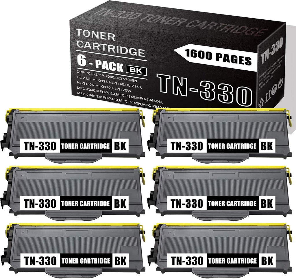 6 Pack Black Toner Cartridge U663
