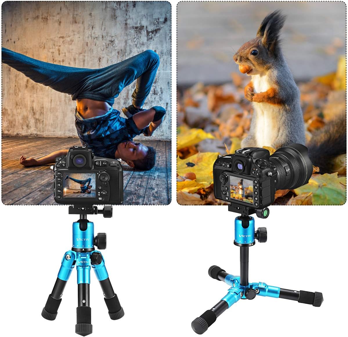 20inch Aluminum Tabletop Tripod with 360 Degree Ball Head, Pack of 2 B9518