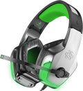 Green Gaming Headset with Noise Cancelling Mic F565