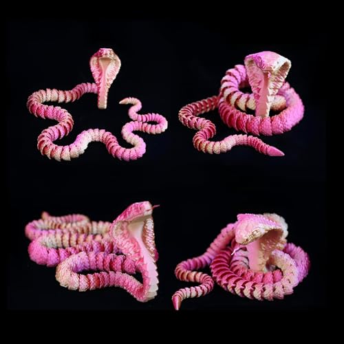 3D Printed Articulated Cobra Fidget Toy (Blue&Green 24in) T50979