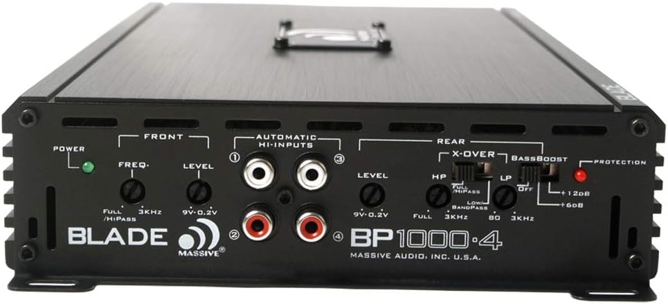 1000 Watts 2 Ohm Car Amplifier with Bass Boost M576689
