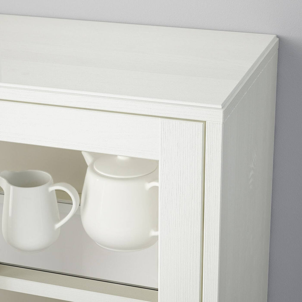 White Glass-Door Cabinet M96549