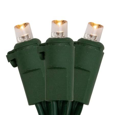 Clear Warm White LED Christmas Lights W9427