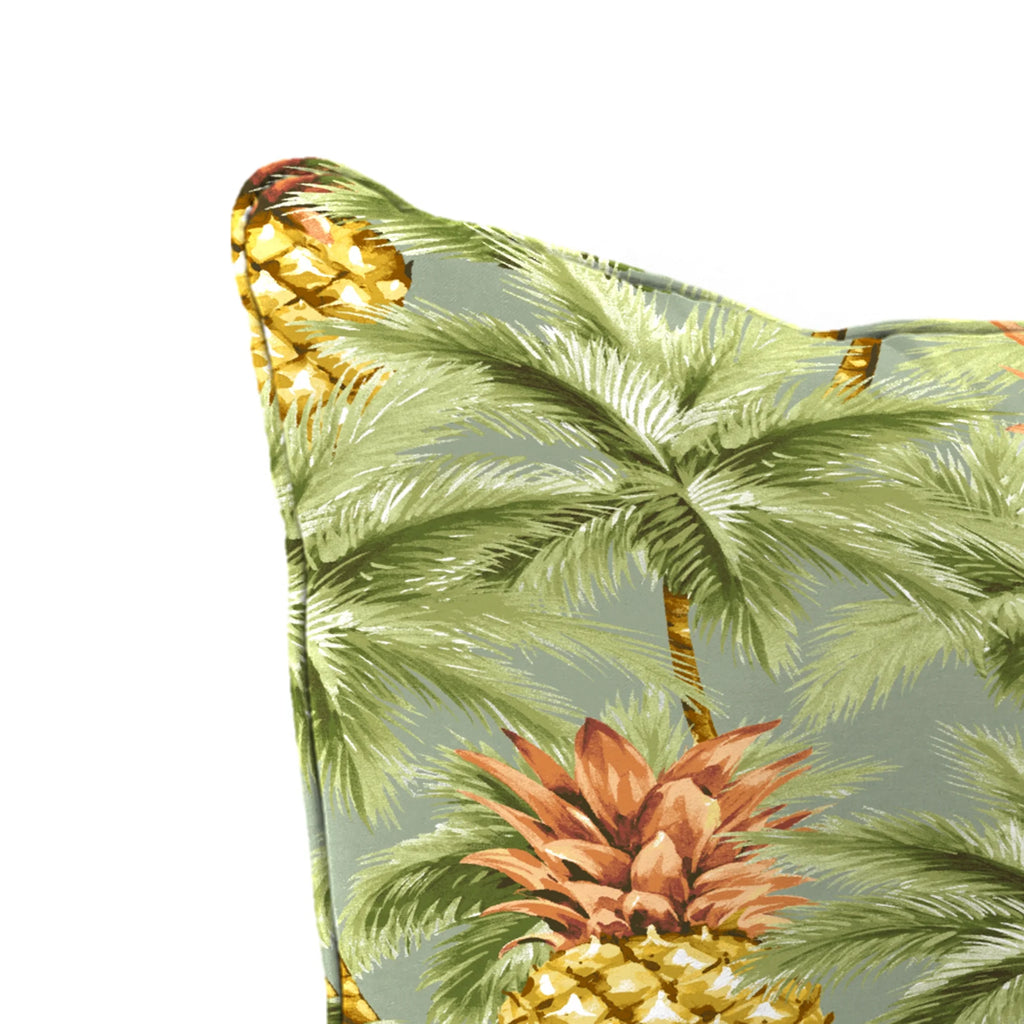 Green Tropical Rectangular Outdoor Deep Seating Chair Cushion F197