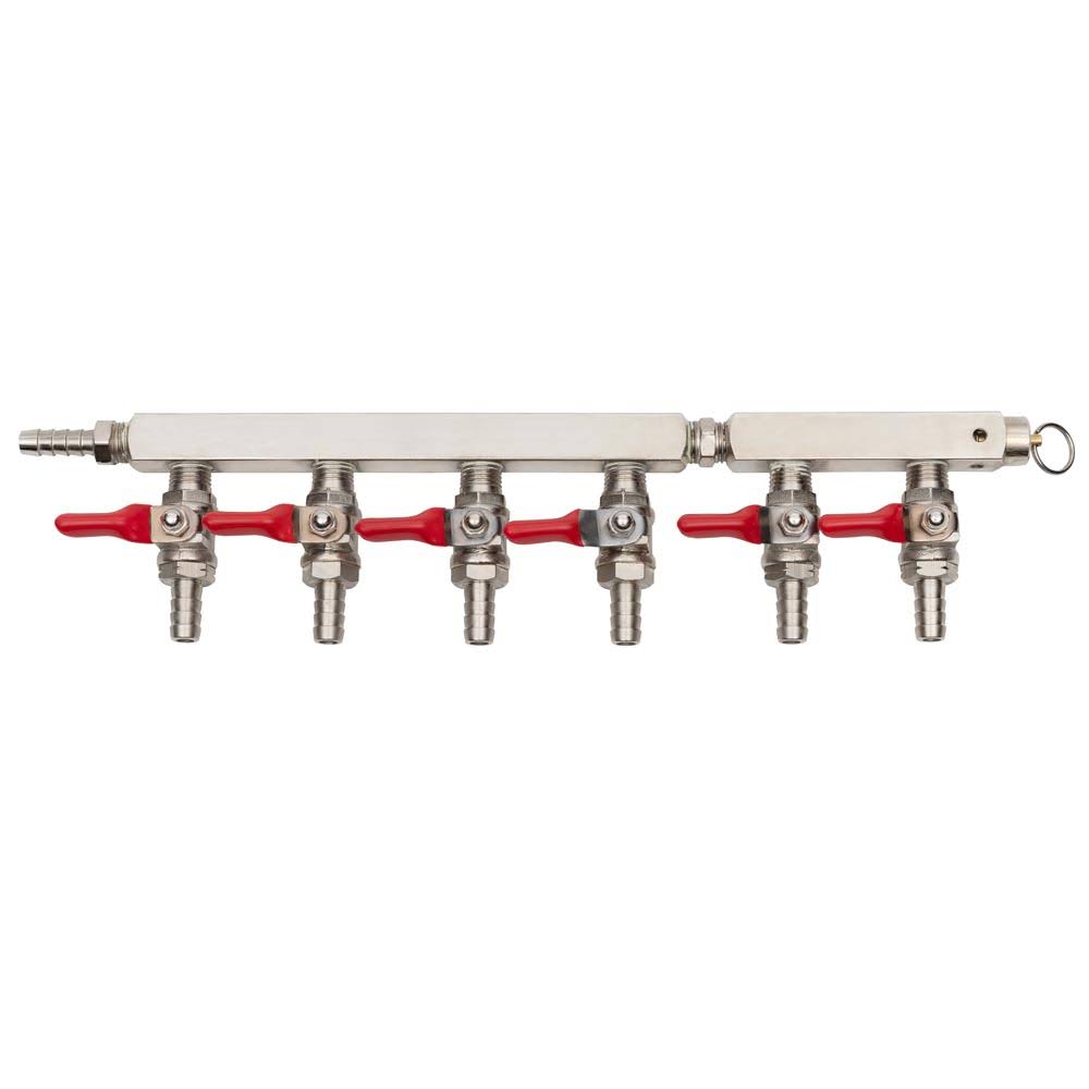 6-Way CO2 Distribution Bar P1515