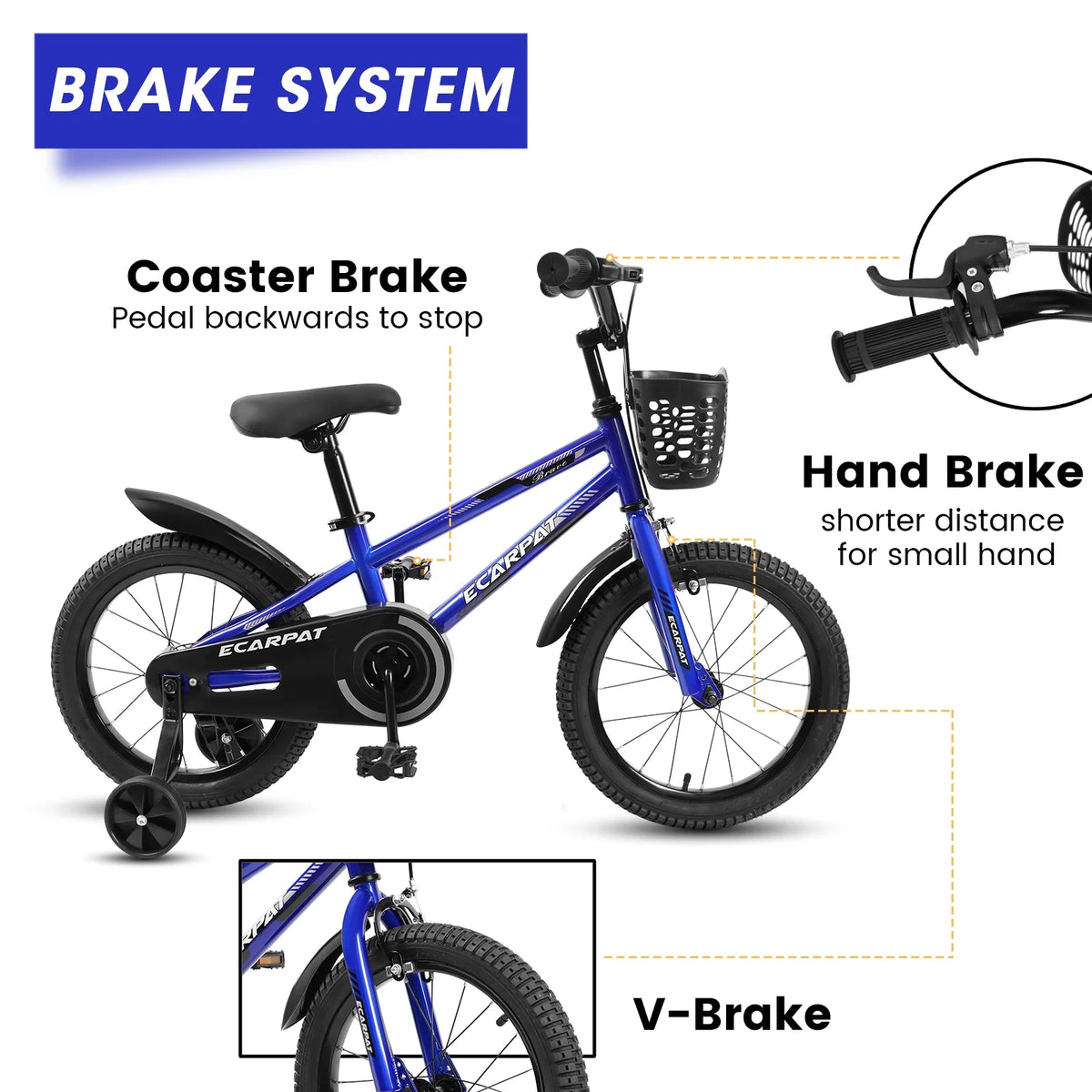 14 inch Kids Bike with Training Wheels L990