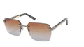 Titanium Acetate Leather Gradient Sunglasses L3637