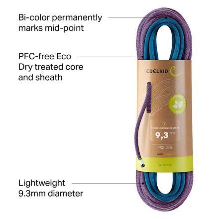 9.3mm Eco Dry Climbing Rope O265