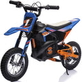 24V Electric Dirt Bike Ride On Motorcycle Toy, Blue M712