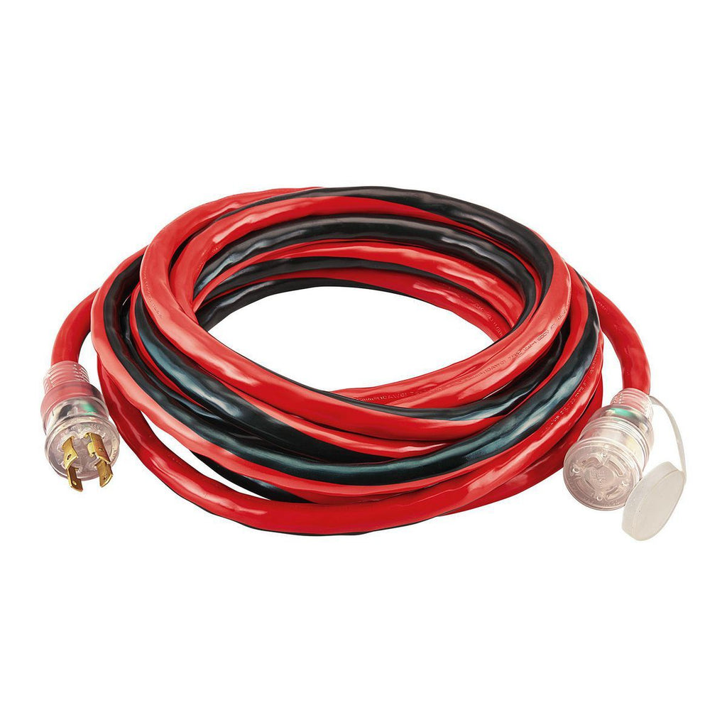 25 ft. 10 Gauge 4-Prong Twist Lock 30A Generator Extension Cord X577590