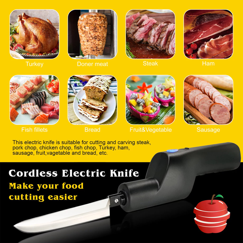 Cordless Electric Knife with Safety Lock Y4873