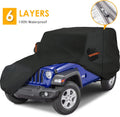 Gray Waterproof Car Cover for Wrangler 4 Door, Pack of 2 X582