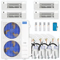 45,000 BTU 4 Zone Ceiling Cassette Ductless Air Conditioner and Heat Pump S596498