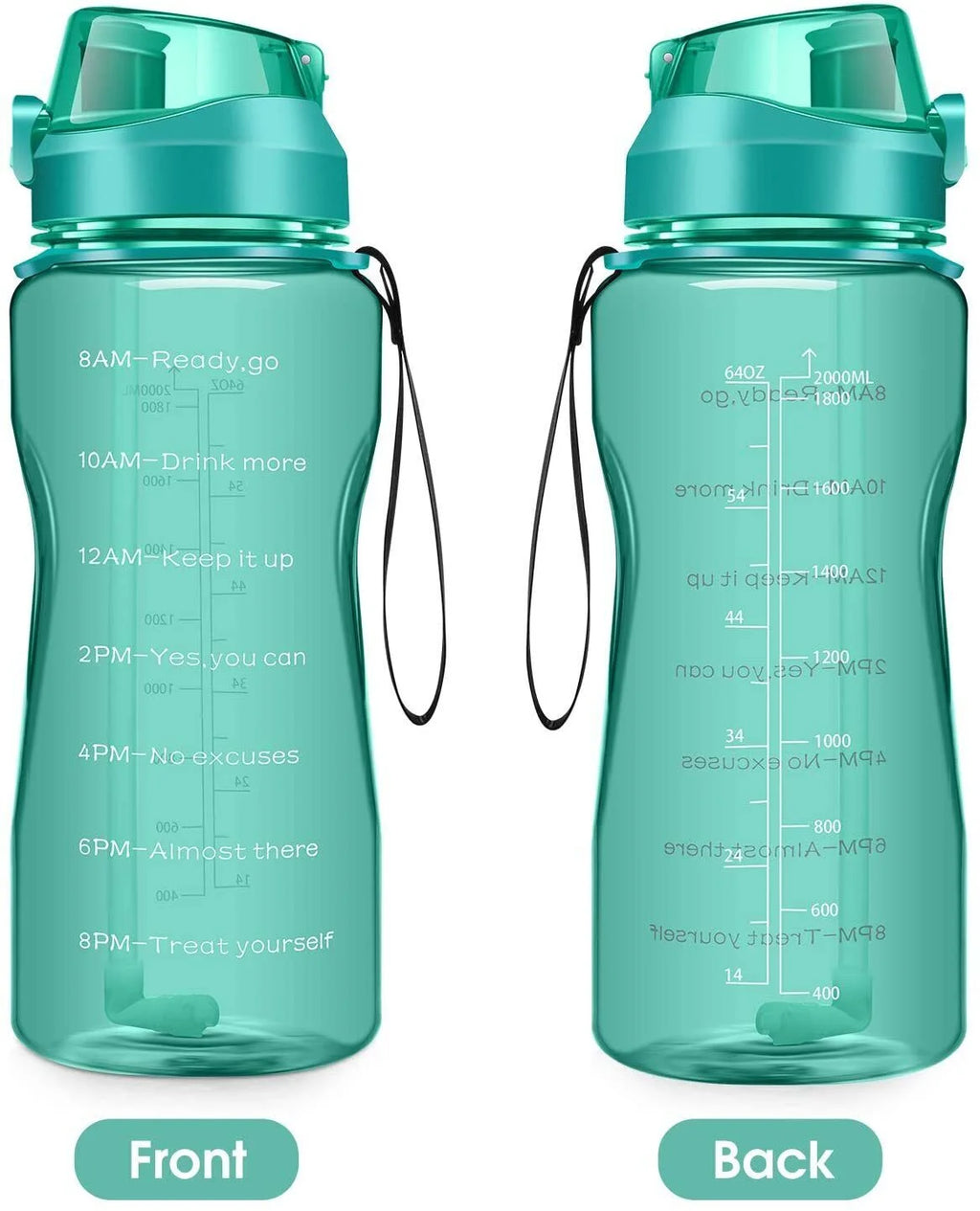 BPA Free 2.2L Water Bottle with Straw G330