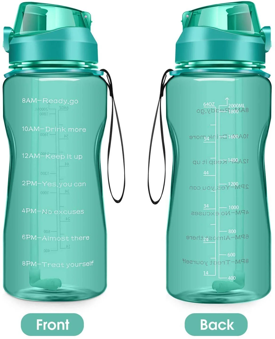 BPA Free 2.2L Water Bottle with Straw G330