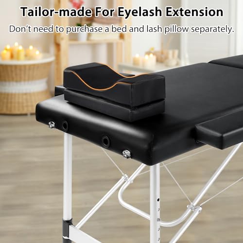 Pink Height Adjustable Waterproof Aluminum Lash Bed H9604