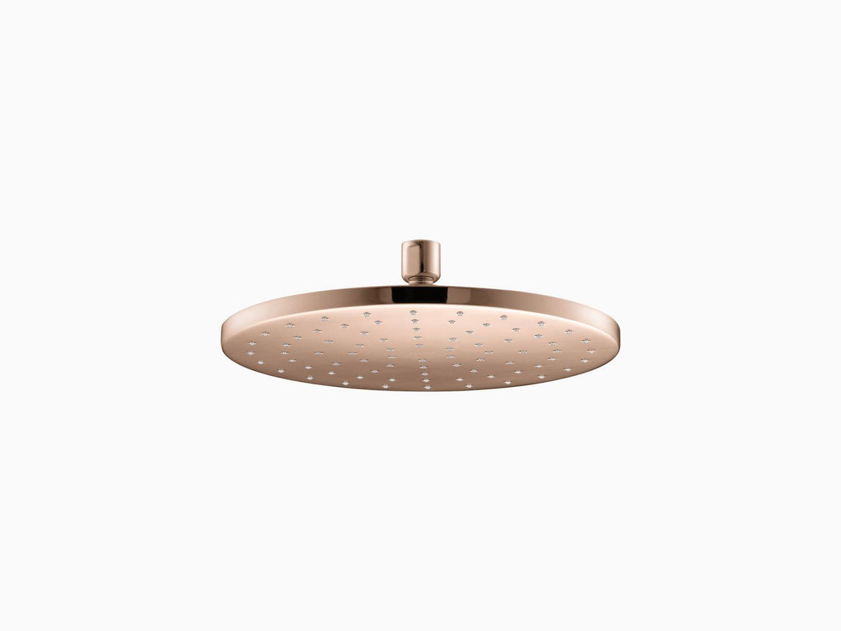 Vibrant Rose Gold Round Rainhead with Katalyst air-induction Spray, 2.5 GPM V8510