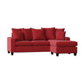 82x22 Wide Reversible Sofa u0026 Chaise Red M103876
