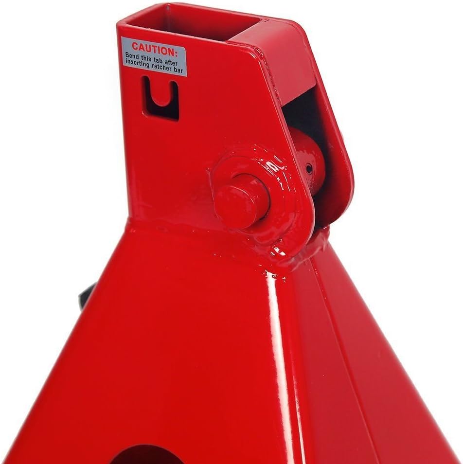 2PC Jack Stand 12-Ton Capacity Adjustable Height Self-Locking Ratchet Z78277