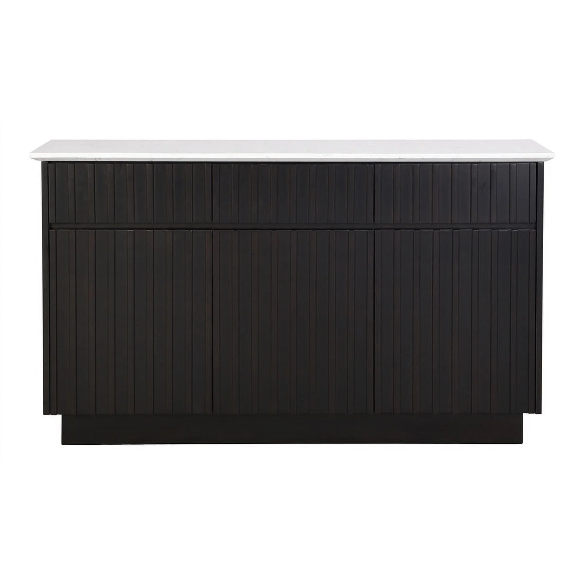 3-Door Wood Server with Marble Top N3120