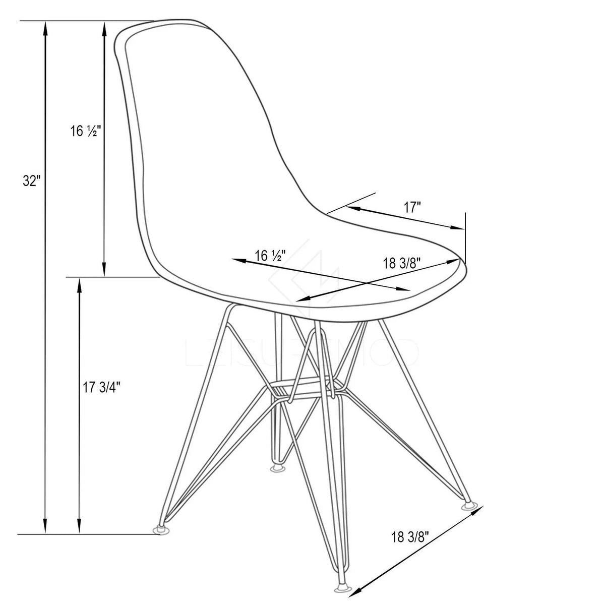 Molded Eiffel Side Chair I5889