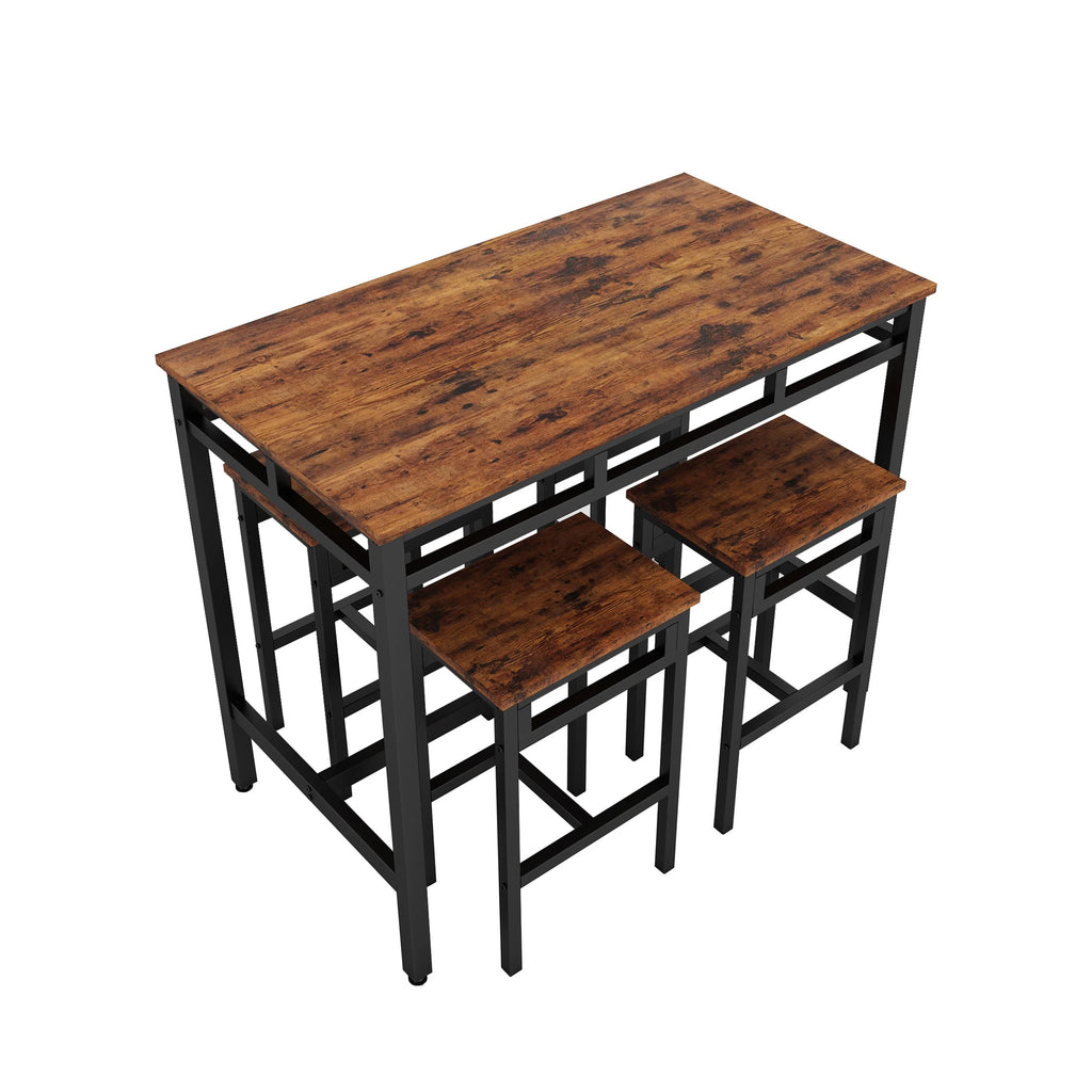 5-Piece Counter Height Pub Dining Set with Foot Support H773245