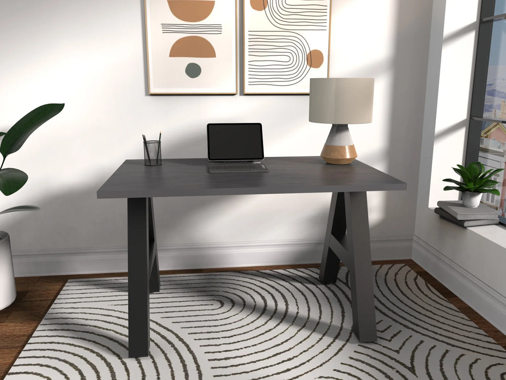 48" Writing Desk with Black Frame P257
