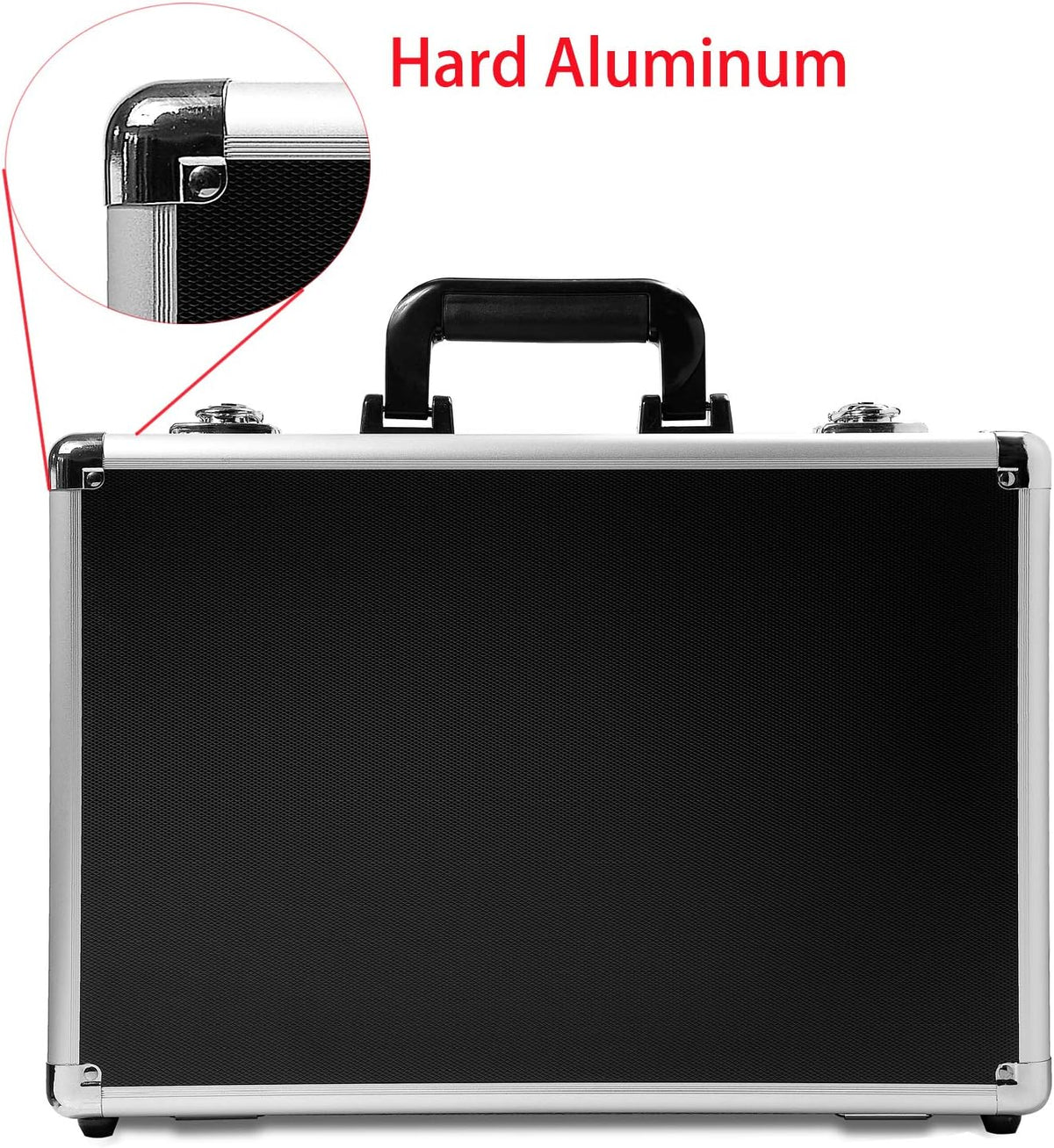 18in Two-Tone Aluminum Case with Pluck Foam Interior, Pack of 2 Q144025